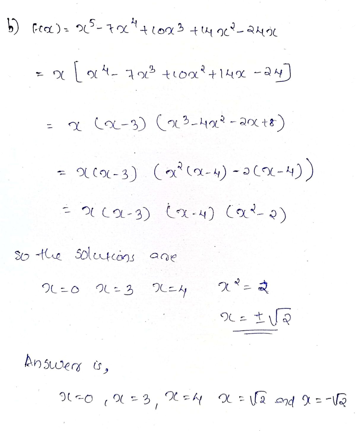 Algebra homework question answer, step 2, image 1